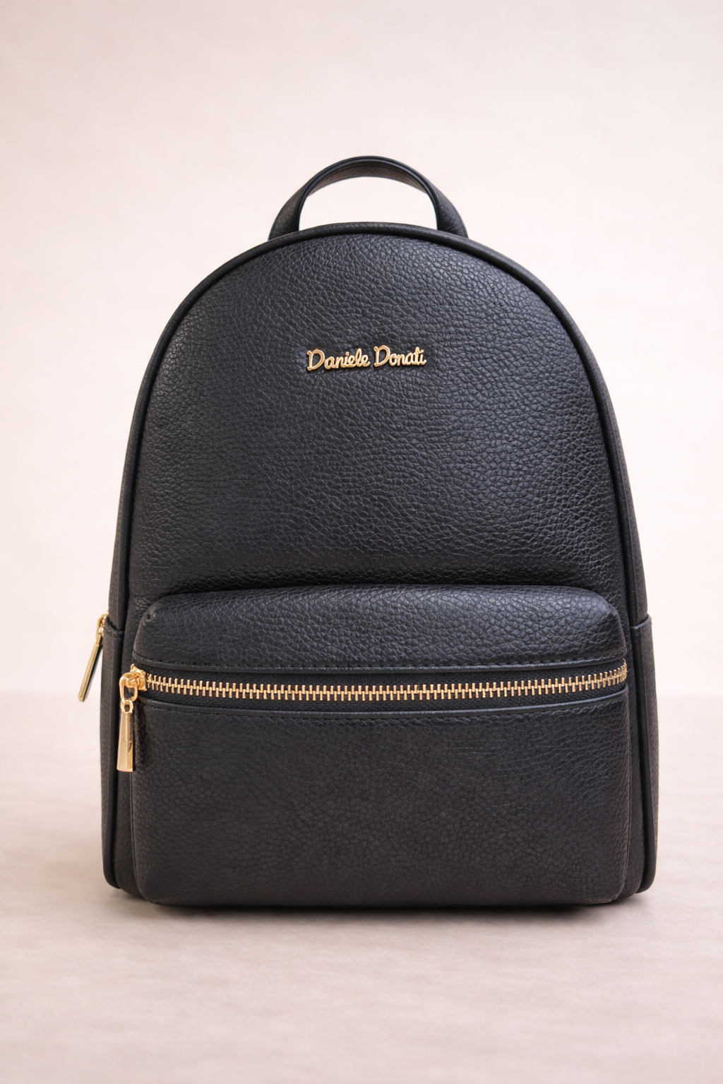 Naari Swag Classic Noir Mini Backpack – Black & Gold