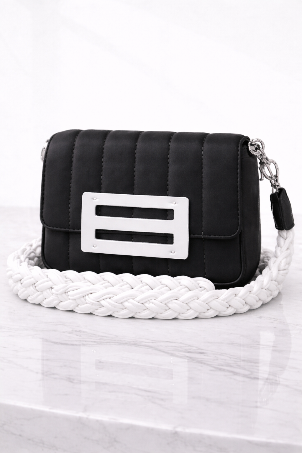 Pastel Pink Quilted Sling Bag – Soft & Modern Design