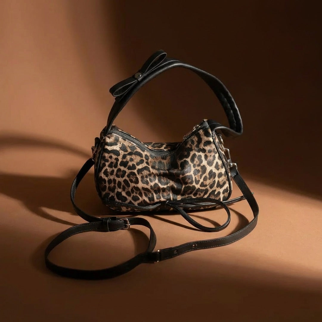Leopard Print Mini Shoulder Bag