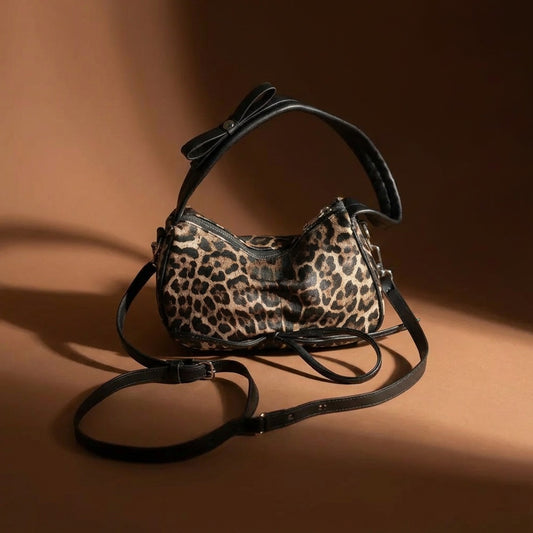 Leopard Print Mini Shoulder Bag